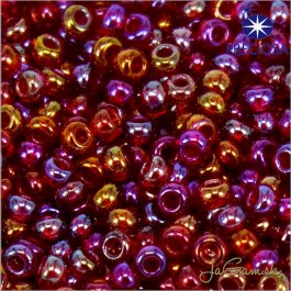 Rokajl Preciosa 10/0 Červená granát rainbow č.91120-25g (PR10016)